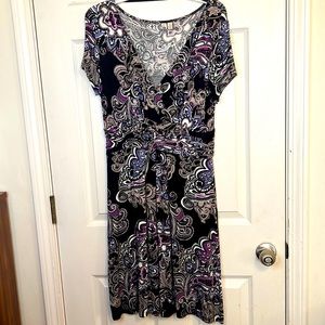 Black paisley dress